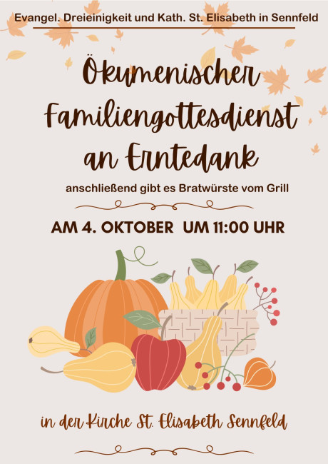 Familiengottesdienst Erntedank